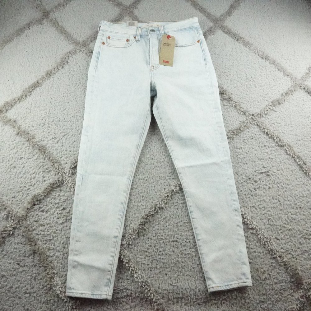 Levi's button fly High-rise wedgie skinny jeans women's size 27 NWT